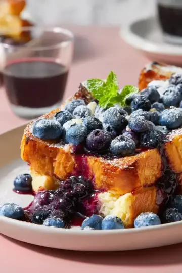 Overnight Blueberry French Toast