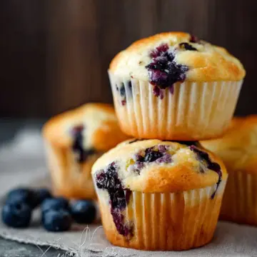 Sour Cream Blueberry Muffins