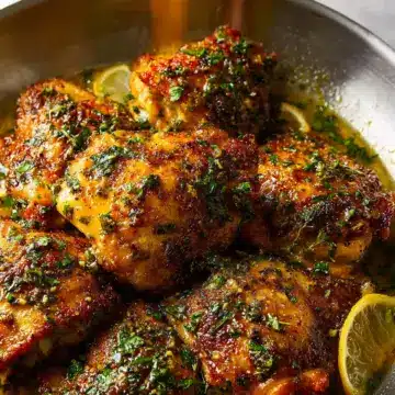 Baked Lemon Butter Chicken Thighs