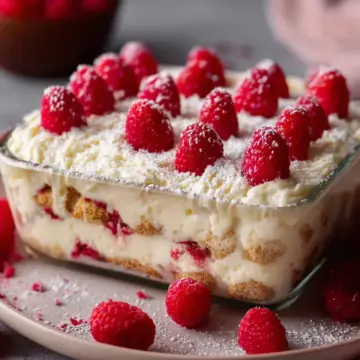 Wicked Good White Chocolate Raspberry Tiramisu