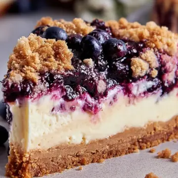 Blueberry Crumble Cheesecake