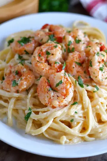 Creamy Garlic Shrimp Pasta