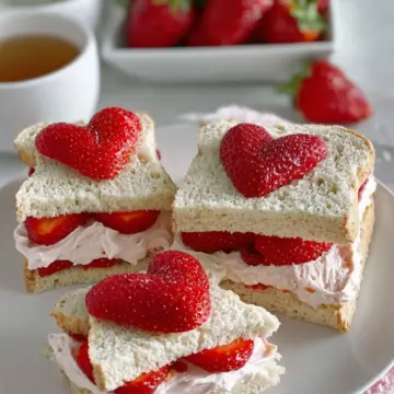 Easy Strawberry Tea Sandwiches
