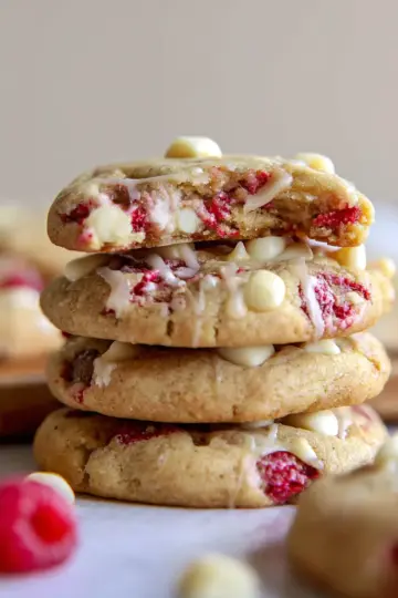 White Chocolate Raspberry Cookies