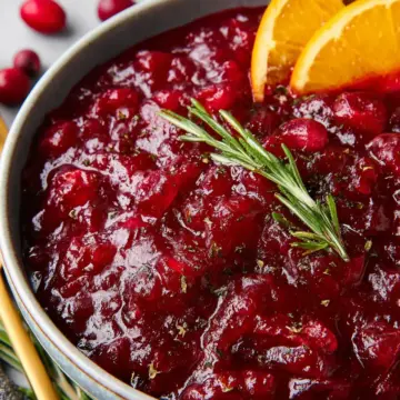 Ginger Orange Cranberry Sauce