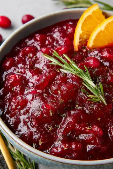 Ginger Orange Cranberry Sauce