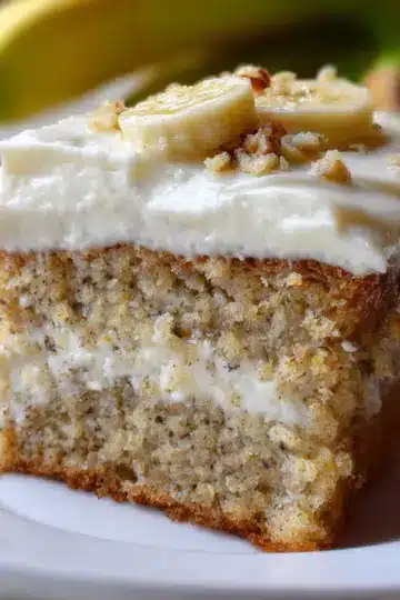 Amazing Banana Bread Cake with Cream Cheese Frosting