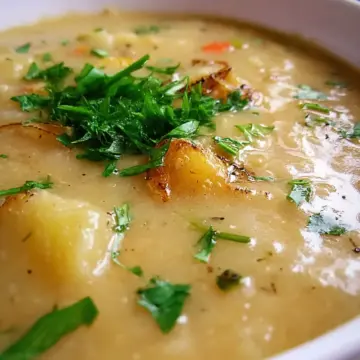 Roasted Garlic Potato Soup