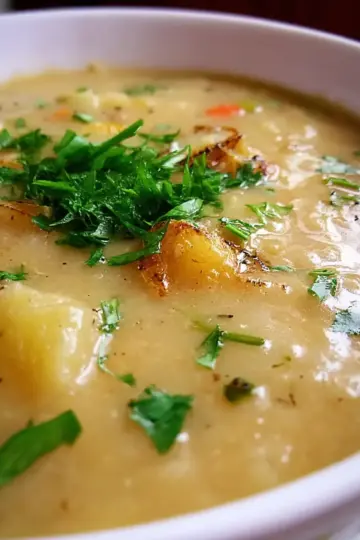 Roasted Garlic Potato Soup