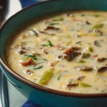 Philly Cheese Steak Soup
