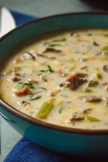 Philly Cheese Steak Soup