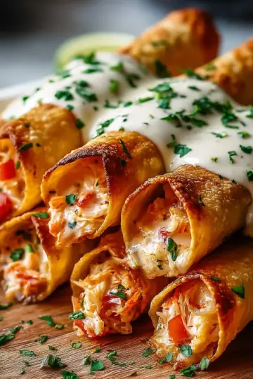 Crispy Crab and Shrimp Queso Taquitos Recipe