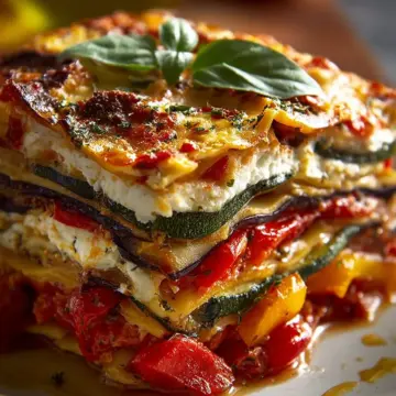 Layered Mediterranean Vegetable Lasagna