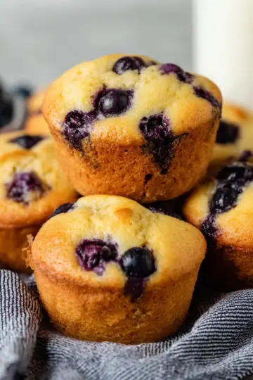 Greek Yogurt Blueberry Muffins