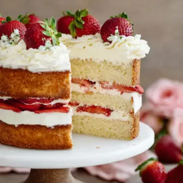 Strawberry Mascarpone Cake