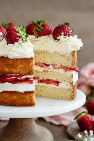 Strawberry Mascarpone Cake