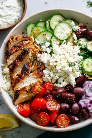 Greek Chicken Bowls