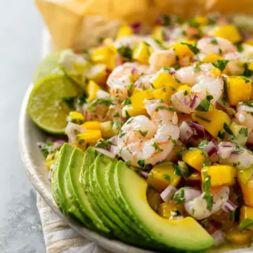 Mango Shrimp Ceviche with Avocado