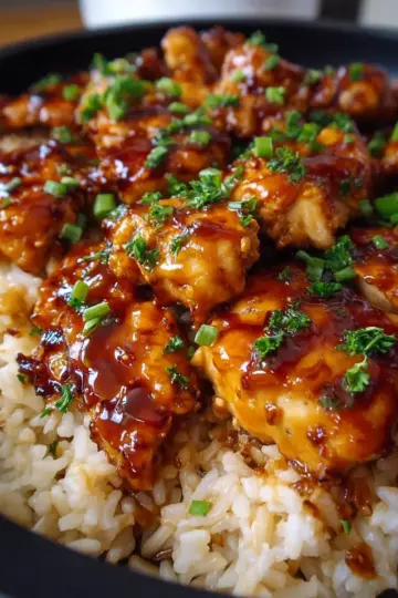 Honey BBQ Chicken & Rice