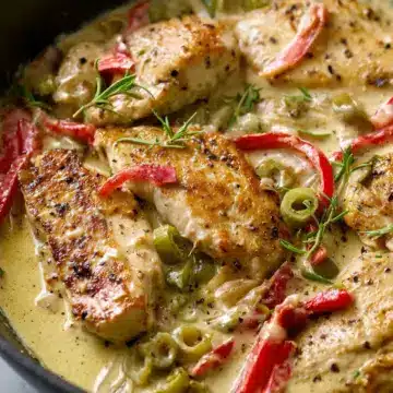 One-Pan Creamy Pepperoncini Chicken