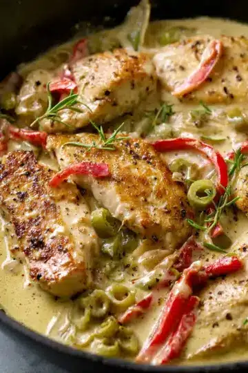 One-Pan Creamy Pepperoncini Chicken