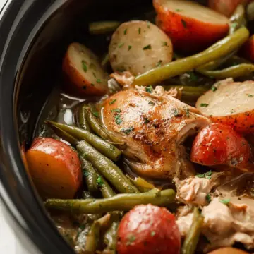 Crockpot Chicken Potatoes Green Beans
