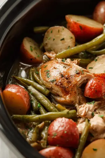 Crockpot Chicken Potatoes Green Beans