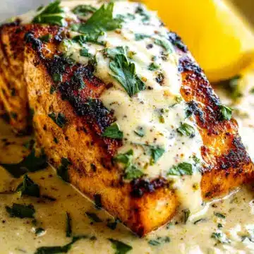Mahi Mahi Fish in Lemon Garlic Cream Sauce