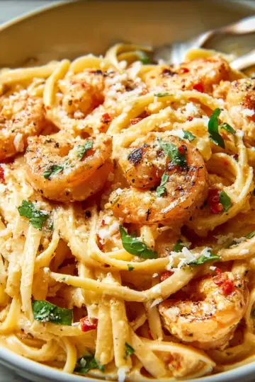 Creamy Cajun Shrimp Pasta