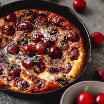 French Cherry Clafoutis