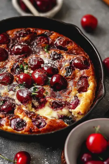 French Cherry Clafoutis