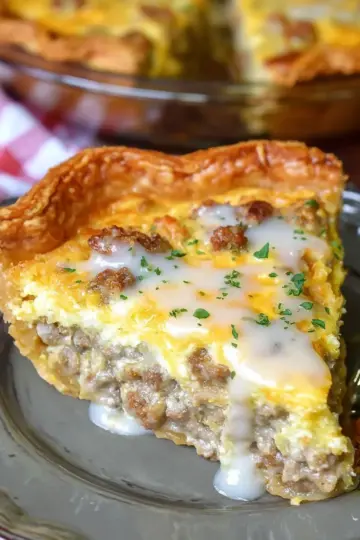 Quiche with Sausage Gravy