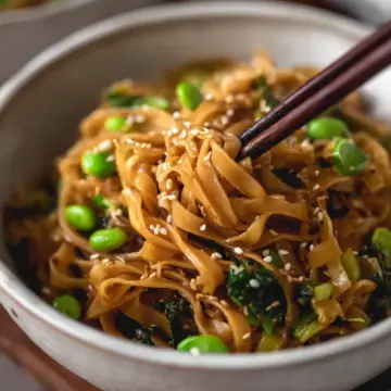 Easy Sesame Miso Noodles