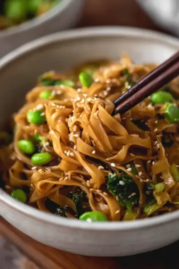 Easy Sesame Miso Noodles