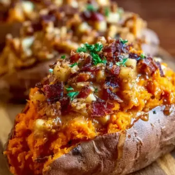 Stuffed Sweet Potatoes with Apples