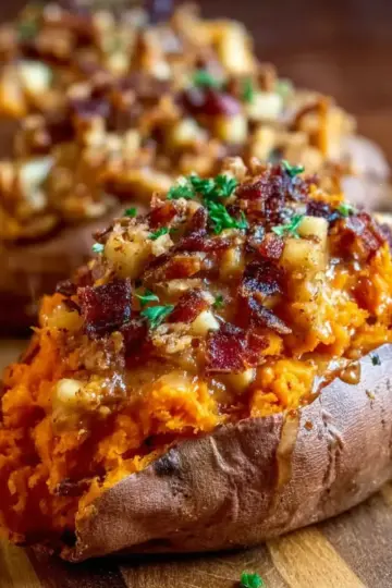Stuffed Sweet Potatoes with Apples