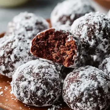 Classic Chocolate Snowball Cookies