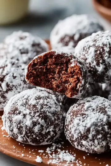 Classic Chocolate Snowball Cookies