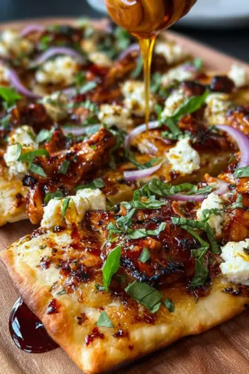 Hot Honey Chicken Flatbread That’s Sweet, Spicy, and Irresistible