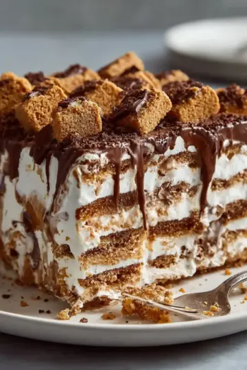 No-Bake Cookie Icebox Cake (Creamy Layered Dessert)