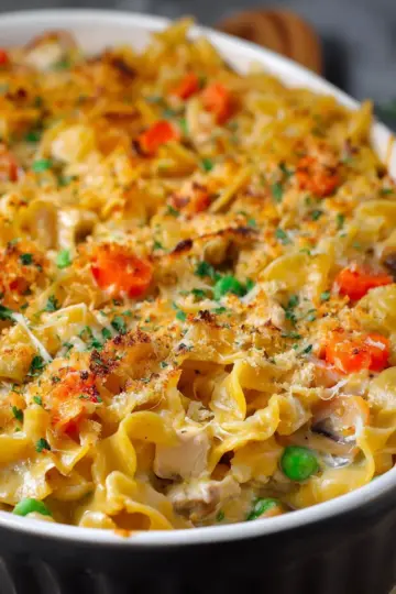 Cheesy Chicken Noodle Casserole