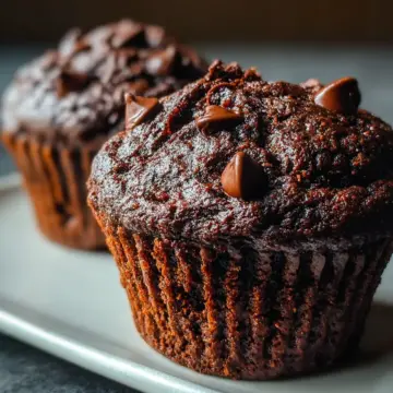 Chocolate Sourdough Muffins