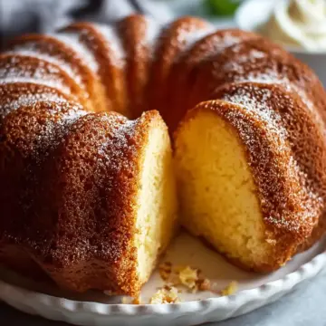 Classic Vanilla Bundt Cake with a Buttery Crumb