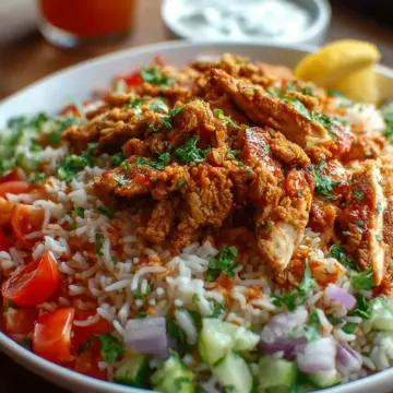 Crispy Chicken Shawarma Rice Salad for Easy Dinner – Quick & Flavorful