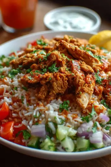 Crispy Chicken Shawarma Rice Salad for Easy Dinner – Quick & Flavorful