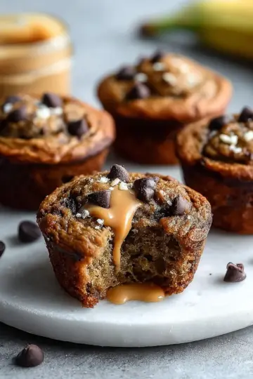 Flourless Peanut Butter Banana Muffins