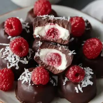 Frozen Dark Chocolate Raspberry Bites with Coconut Cream Filling: An Incredible Ultimate Recipe
