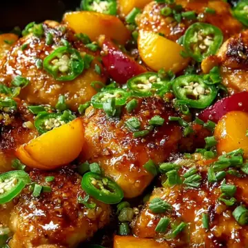 Easy Jalapeño Peach Glazed Chicken Skillet: An Incredible 5-Ingredient Recipe