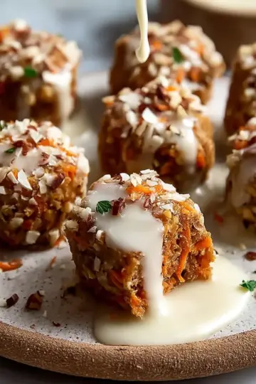 No Bake Carrot Cake Bites