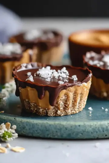 Low Sugar No Bake Peanut Butter Oat Cups